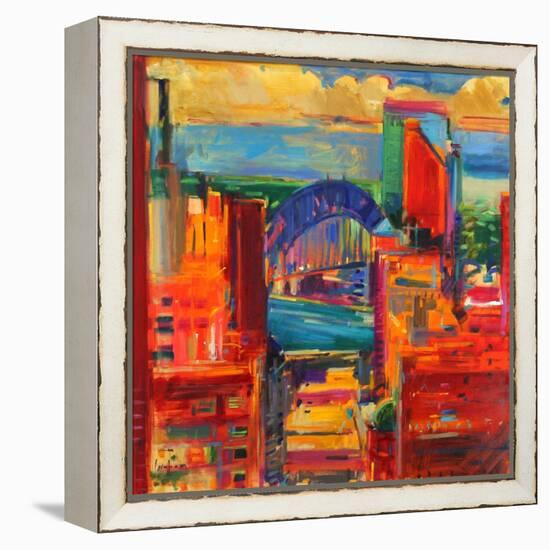 Sydney Harbour Bridge, 2012-Peter Graham-Framed Premier Image Canvas