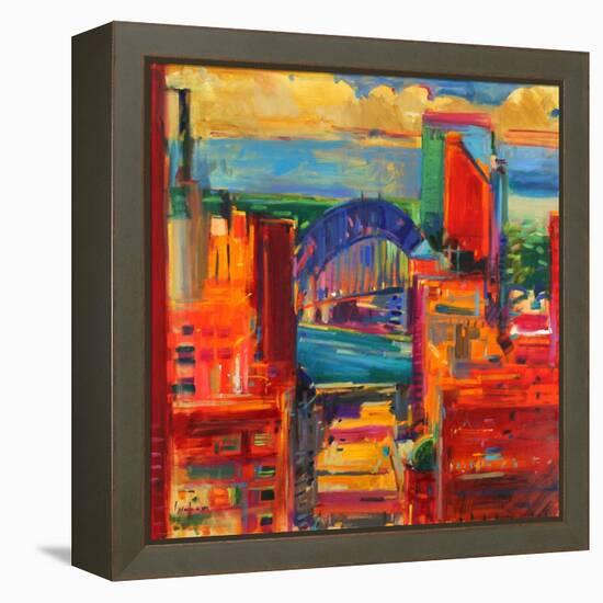 Sydney Harbour Bridge, 2012-Peter Graham-Framed Premier Image Canvas