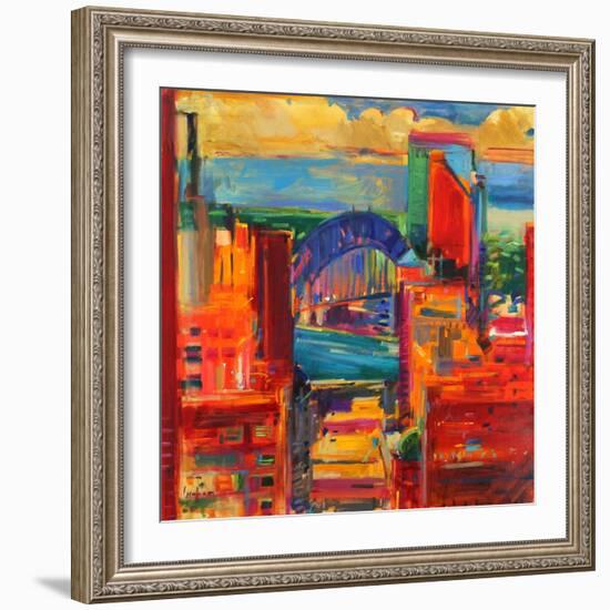 Sydney Harbour Bridge, 2012-Peter Graham-Framed Giclee Print