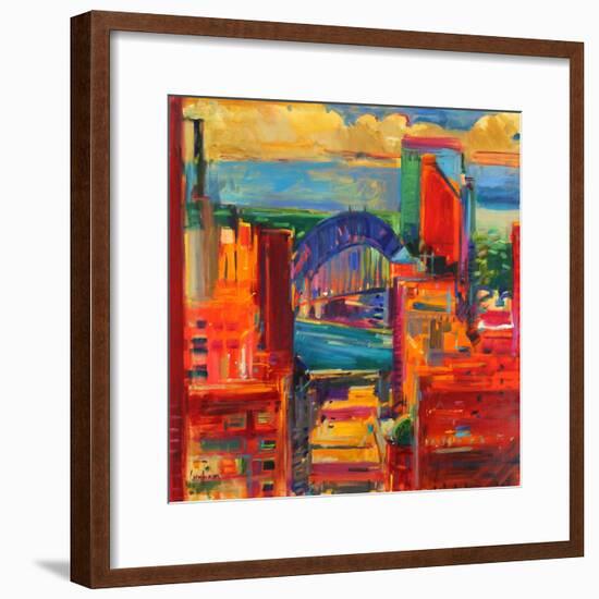 Sydney Harbour Bridge, 2012-Peter Graham-Framed Giclee Print