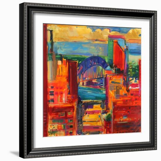 Sydney Harbour Bridge, 2012-Peter Graham-Framed Giclee Print