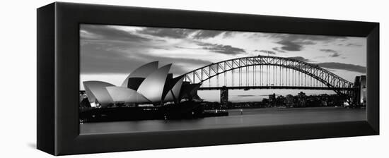 Sydney Harbour Bridge at Sunset, Sydney, Australia-null-Framed Premier Image Canvas