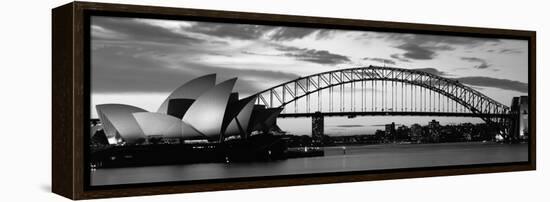 Sydney Harbour Bridge at Sunset, Sydney, Australia-null-Framed Premier Image Canvas