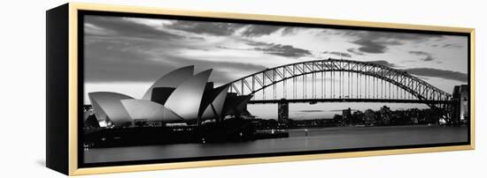 Sydney Harbour Bridge at Sunset, Sydney, Australia-null-Framed Premier Image Canvas