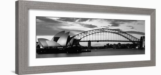 Sydney Harbour Bridge at Sunset, Sydney, Australia-null-Framed Photographic Print