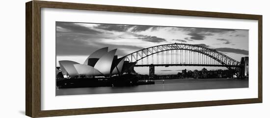 Sydney Harbour Bridge at Sunset, Sydney, Australia-null-Framed Photographic Print