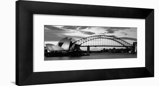Sydney Harbour Bridge at Sunset, Sydney, Australia-null-Framed Photographic Print