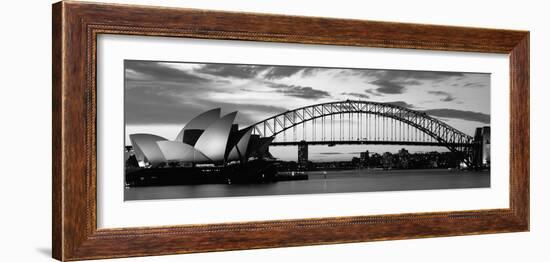 Sydney Harbour Bridge at Sunset, Sydney, Australia-null-Framed Photographic Print