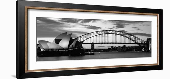 Sydney Harbour Bridge at Sunset, Sydney, Australia-null-Framed Photographic Print