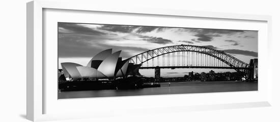 Sydney Harbour Bridge at Sunset, Sydney, Australia-null-Framed Photographic Print