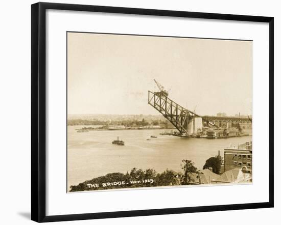 Sydney Harbour Bridge, Australia - Construction-null-Framed Photographic Print