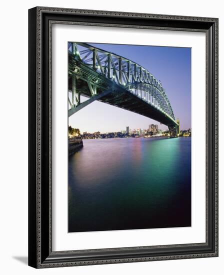 Sydney Harbour Bridge, Circular Quay Pier, Sydney, New South Wales, Australia, Pacific-Alain Evrard-Framed Photographic Print