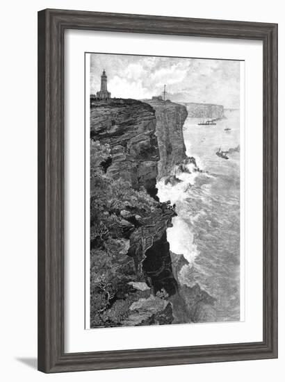 Sydney Heads from the South, New South Wales, Australia, 1886-Frederic B Schell-Framed Giclee Print