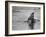 Sydney Hoyle Floundering on Back of Horse in Water at Full Cry Farm-Art Rickerby-Framed Photographic Print
