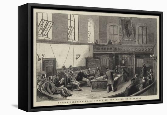 Sydney Illustrated, a Debate in the House of Assembly-null-Framed Premier Image Canvas