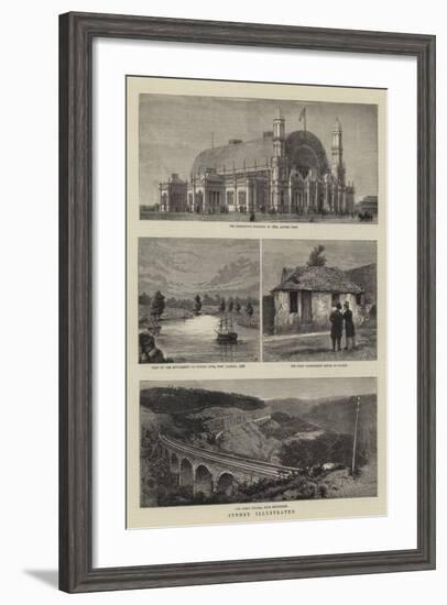 Sydney Illustrated-null-Framed Giclee Print