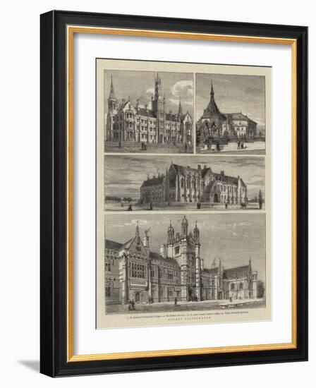 Sydney Illustrated-Henry William Brewer-Framed Giclee Print