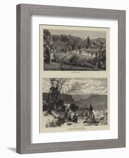 Sydney Illustrated-null-Framed Giclee Print