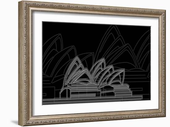 Sydney Night-Cristian Mielu-Framed Art Print