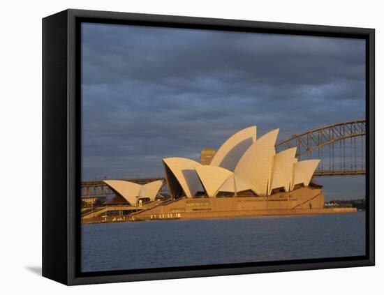 Sydney Opera House and Harbour, Sydney, New South Wales, Australia, Pacific-Julia Bayne-Framed Premier Image Canvas