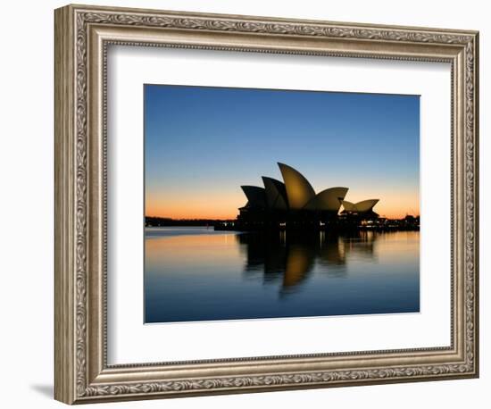 Sydney Opera House at Dawn, Sydney, Australia-David Wall-Framed Photographic Print