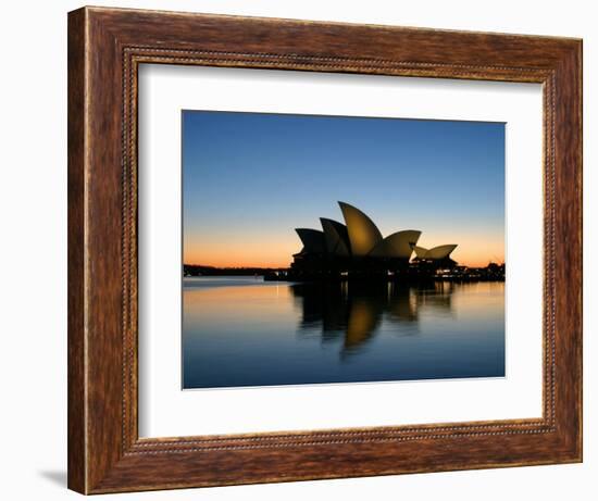 Sydney Opera House at Dawn, Sydney, Australia-David Wall-Framed Photographic Print