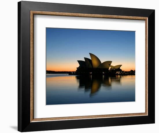 Sydney Opera House at Dawn, Sydney, Australia-David Wall-Framed Photographic Print