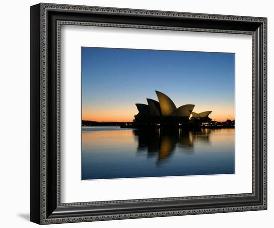 Sydney Opera House at Dawn, Sydney, Australia-David Wall-Framed Photographic Print