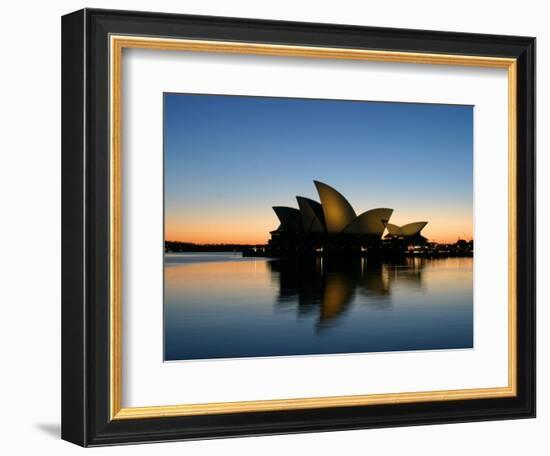 Sydney Opera House at Dawn, Sydney, Australia-David Wall-Framed Photographic Print