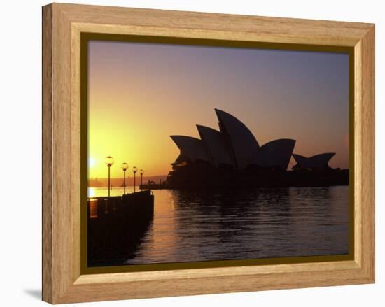 Sydney Opera House at Dawn, Sydney, Australia-David Wall-Framed Premier Image Canvas