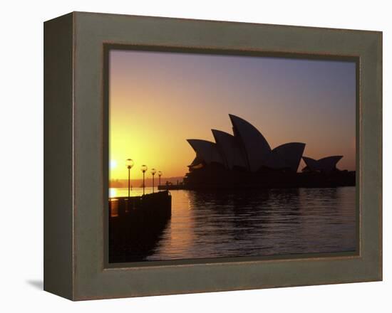 Sydney Opera House at Dawn, Sydney, Australia-David Wall-Framed Premier Image Canvas