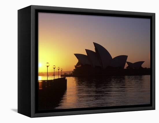 Sydney Opera House at Dawn, Sydney, Australia-David Wall-Framed Premier Image Canvas