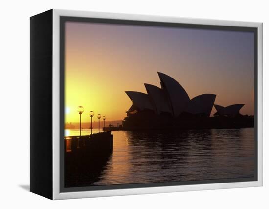 Sydney Opera House at Dawn, Sydney, Australia-David Wall-Framed Premier Image Canvas