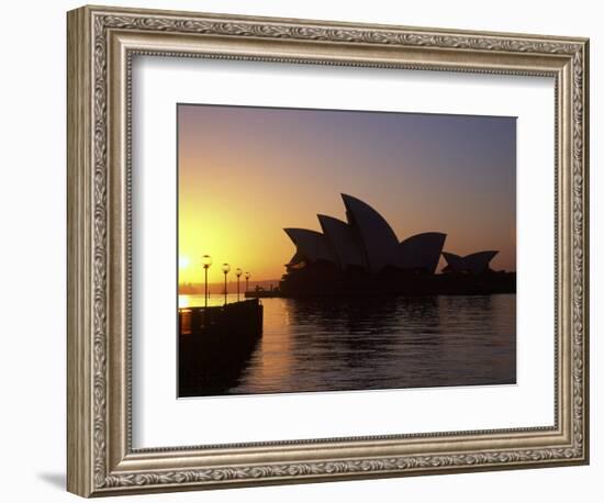 Sydney Opera House at Dawn, Sydney, Australia-David Wall-Framed Photographic Print