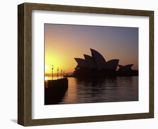 Sydney Opera House at Dawn, Sydney, Australia-David Wall-Framed Photographic Print