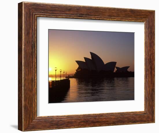 Sydney Opera House at Dawn, Sydney, Australia-David Wall-Framed Photographic Print