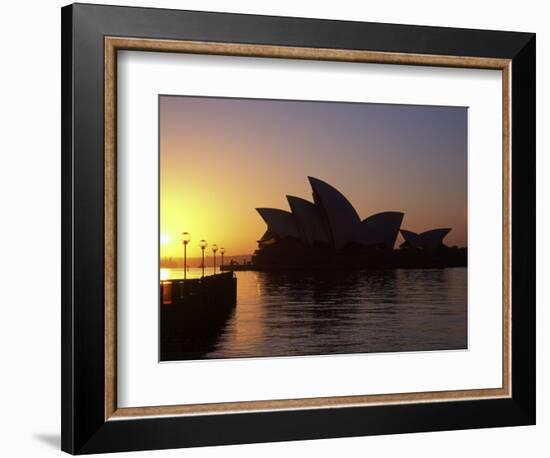 Sydney Opera House at Dawn, Sydney, Australia-David Wall-Framed Photographic Print