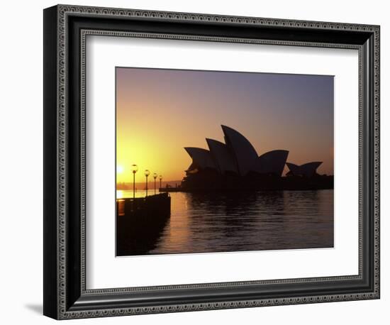 Sydney Opera House at Dawn, Sydney, Australia-David Wall-Framed Photographic Print