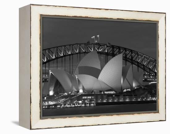 Sydney, Opera House at Dusk, Australia-Peter Adams-Framed Premier Image Canvas