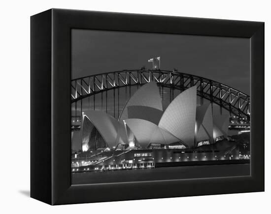 Sydney, Opera House at Dusk, Australia-Peter Adams-Framed Premier Image Canvas