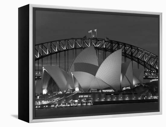 Sydney, Opera House at Dusk, Australia-Peter Adams-Framed Premier Image Canvas