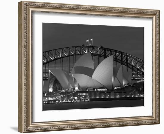 Sydney, Opera House at Dusk, Australia-Peter Adams-Framed Photographic Print