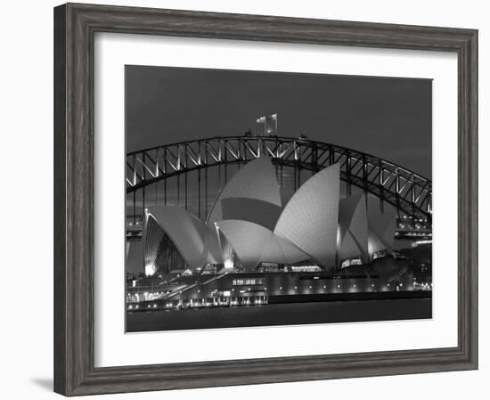 Sydney, Opera House at Dusk, Australia-Peter Adams-Framed Photographic Print