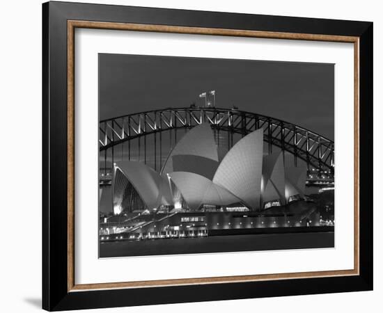 Sydney, Opera House at Dusk, Australia-Peter Adams-Framed Photographic Print