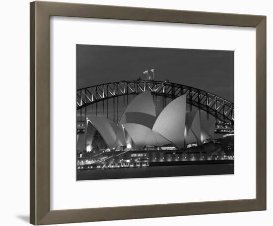 Sydney, Opera House at Dusk, Australia-Peter Adams-Framed Photographic Print