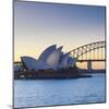 Sydney Opera House & Harbour Bridge, Darling Harbour, Sydney, New South Wales, Australia-Doug Pearson-Mounted Photographic Print