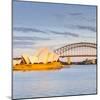 Sydney Opera House & Harbour Bridge, Darling Harbour, Sydney, New South Wales, Australia-Doug Pearson-Mounted Photographic Print