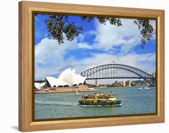 Sydney Opera House, Sydney, New South Wales, Australia-Miva Stock-Framed Premier Image Canvas