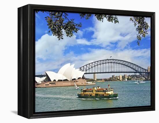 Sydney Opera House, Sydney, New South Wales, Australia-Miva Stock-Framed Premier Image Canvas