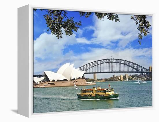 Sydney Opera House, Sydney, New South Wales, Australia-Miva Stock-Framed Premier Image Canvas